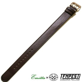 エミッタ コローレ カーフ 時計ベルト 牛革 引き通し 日本製 18mm 20mm 時計 ベルト 時計バンド 送料無料