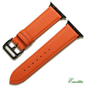 アップルウォッチ バンド ワープロラックス ショートサイズ 型押し 本革 時計ベルト エミッタ 38mm 40mm 41mm 42mm 44mm 45mm 46mm 49mm 日本製 時計 ベルト 時計バンド スマートウォッチ