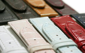 時計ベルト 9mm 10mm 12mm 13mm 14mm 15mm 16mm 17mm 18mm 19mm 20mm 22mm MIMOSA ミモザ 型押し P 牛革 本革 時計 ベルト 替えベルト