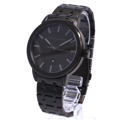 新品 1年保証 AX アルマーニエクスチェンジ AX1457 あす楽対応_東海 数量は多い メンズ ブラック 腕時計 OUTLET SALE