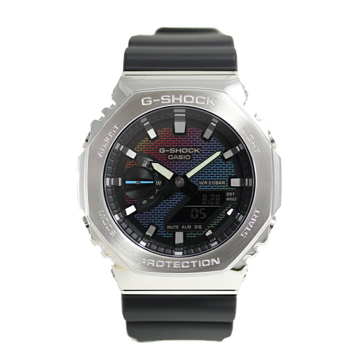 楽天市場】CASIO G-SHOCK GM-2100RW-1A Rainbow Brick Wall series 