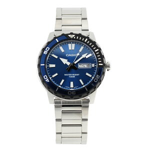 CASIO STANDARD MTD-125D-2A1 �V���o�[ �u���[ �����Y �r���v �v���[���g �M�t�g 1�N�ۏ� ��������