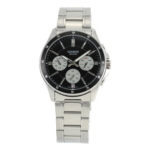 CASIO STANDARD MTP-1374D-1A3 �V���o�[ �u���b�N �����Y �r���v �v���[���g �M�t�g 1�N�ۏ� ��������