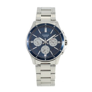 CASIO STANDARD MTP-1374D-2A3 �V���o�[ �u���[ �����Y �r���v �v���[���g �M�t�g 1�N�ۏ� ��������