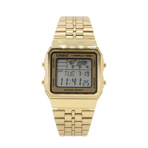 CASIO JVI STANDARD X^_[h `[vJVI rv v Y fB[X jZbNX fW^ x[VbN WORLD TIMER [h^C}[  S[h  ^ XNGA g A500WGA-