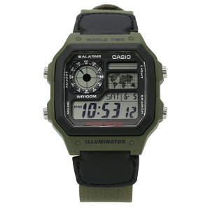 CASIO QUARTZ �J�V�I�N�I�[�c�r���v ���v AE-1200WHB-3B ���[���h�g���x���[ �f�W�^�� �����Y �i�C���� ���� �J�[�L �u���b�N�v���[���g �M�t�g 1�N�ۏ� �������� �y�l�R�|�X�����EBOX�Ȃ��z