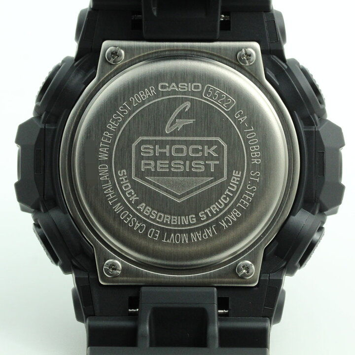 楽天市場】CASIO G-SHOCK GA-700BBR-1A アナデジ メンズ腕時計 