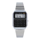 CASIO カシオ カシオスタンダード チープカシオ チプカシ CLASSIC CALCULATOR カリキュレーター腕時計 時計 ユニセックス メンズ レディース クオーツ デジタル 樹脂 ステンレス メタル シルバー ブラック CA-500WE-1Aプレゼント ギフト 1年保証 送料無料
