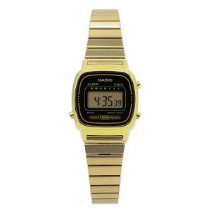 CASIO カシオ腕時計 時計 LA670WGA-1 レトロ カジュアル デジタル レディース クオーツ メタル ゴールド 樹脂プレゼント ギフト 1年保証 送料無料