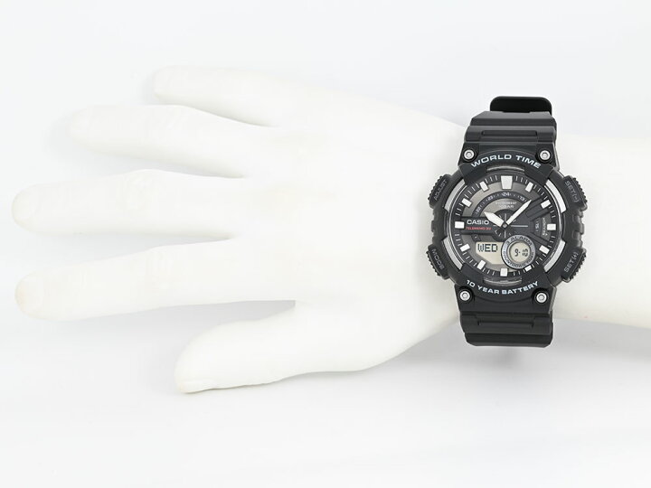 楽天市場】CASIO カシオ AEQ-110W-1A アナデジ クオーツ Collection 