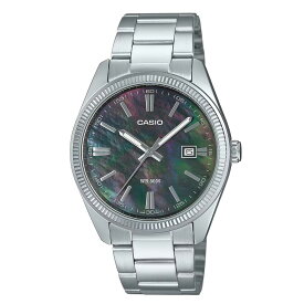 CASIO カシオ MTP-1302DS-1A アナログ クオーツ STANDARD　スタンダード　シルバー　マザーオブパール メンズ腕時計 プレゼント ギフト 1年保証 送料無料
