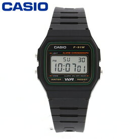 CASIO カシオ STANDARD スタンダード チープカシオ 腕時計 時計 メンズ レディース ユニセックス デジタル ベーシック BASIC DIGITAL クラシック CLASSIC 定番 ブラック 黒 ラバーバンド 樹脂 スクエア F-91W-3プレゼント ギフト 1年保証 送料無料 父の日
