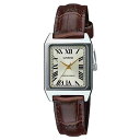 CASIO カシオ カシオスタンダード チープカシオ チプカシ腕時計 時計 レディース クオーツ アナログ 3針 レザー ブラウン シルバー シャンパンゴールド LTP-V007L-9Bプレゼント ギフト 1年保証 送料無料