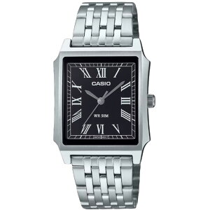 CASIO �J�V�I MTP-B190D-1B �A�i���O �N�I�[�c �N���V�J���f�U�C���@�V���o�[�@�u���b�N �����Y�r���v �v���[���g �M�t�g 1�N�ۏ� �������� �y�l�R�|�X�����EBOX�Ȃ��z