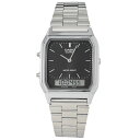 CASIO カシオAQ-230A-1 腕時計 メンズ レディース ユニセックス アナログ デジタル クオーツ メタル シルバープレゼント ギフト 1年保証 送料無料 【ネコポス発送・BOXなし】