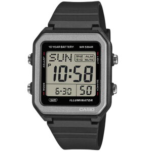 CASIO CASIO QUARTZ W-221H-1A �f�W�^�� �N�I�[�c CASIO Collection STANDARD�@�u���b�N �����Y�r���v �v���[���g �M�t�g 1�N�ۏ� ��������