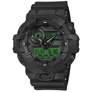 CASIO G-SHOCK GA-700BEG-1A �A�i�f�W �N�I�[�c �W�[�V���b�N�@BLACK AND ELECTRO GREEN�@�u���b�N �G���N�g���O���[�� �����Y�r���v �v���[���g �M�t�g 1�N�ۏ� ��������