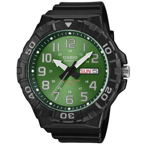 CASIO CASIO QUARTZ MRW-210H-3B �A�i���O �N�I�[�c �O���[�� �����Y�r���v �v���[���g �M�t�g 1�N�ۏ� ��������