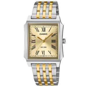 CASIO CASIO QUARTZ MTP-B190SG-9B �A�i���O �N�I�[�c �V���o�[�@�S�[���h �����Y�r���v �v���[���g �M�t�g 1�N�ۏ� ��������