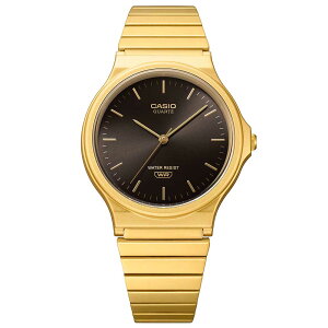 CASIO �J�V�I MQ-24GA-1A �A�i���O �N�I�[�c �G�R�p�b�P�|�W�@Collection STANDARD �S�[���h�@�u���b�N �����Y�r���v �v���[���g �M�t�g 1�N�ۏ� ��������