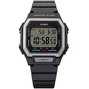CASIO �J�V�I W-738H-1A �f�W�^�� �N�I�[�c �G�R�p�b�P�|�W�@Collection STANDARD�@�o�C�u���[�V�����@�\�@�u���b�N �����Y�r���v �v���[���g �M�t�g 1�N�ۏ� ��������