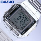 CASIO カシオ STANDARD スタンダード チープカシオ 腕時計 時計 メンズ レディース ユニセックス デジタル DATA BANK データバンク 定番 シルバー 銀 メタルバンド スライド スクエア レトロ DB-360-1プレゼント ギフト 1年保証 母の日