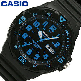 CASIO QUARTZ カシオクオーツ腕時計 時計 MRW-200H-2B カシオ スポーツ メンズ 樹脂 ブラックプレゼント ギフト 1年保証 送料無料 父の日