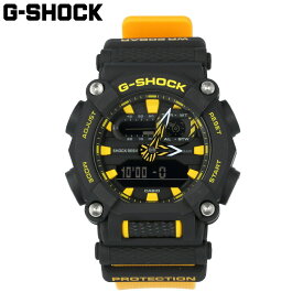 CASIO カシオ G-SHOCK ジーショック Gショック 腕時計 時計 メンズ アナログ デジタル アナデジ 10角形 十角形 ケース 防水 カジュアル アウトドア スポーツ ブラック 黒 イエロー 黄 GA-900A-1A9プレゼント ギフト 1年保証 送料無料 父の日