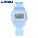 CASIO カシオ カシオスタンダード腕時計 時計 レディース クオーツ デジタル クリア ブルー F-91WS-2プレゼント ギフト 1年保証 送料無料