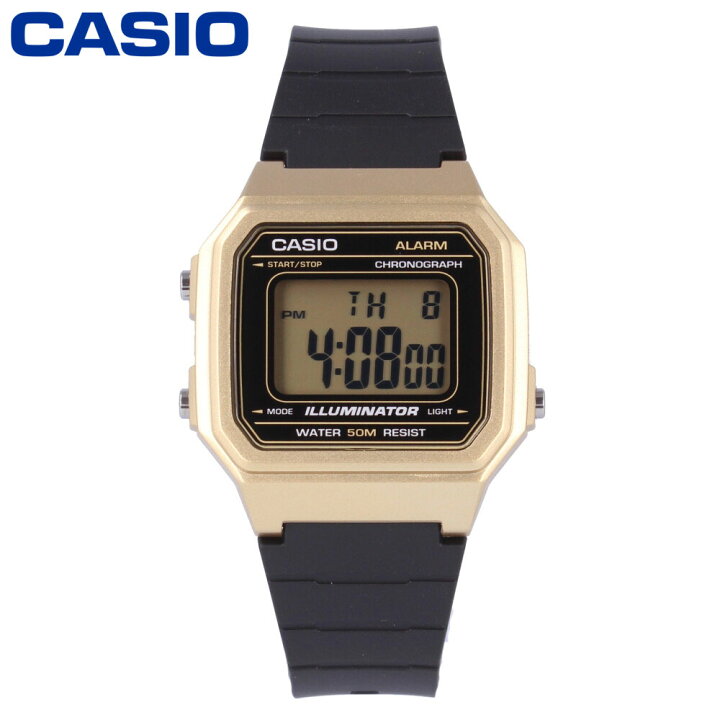 楽天市場】CASIO カシオ カシオスタンダード チープカシオ チプカシ腕時計 時計 メンズ デジタル クオーツ ラバー ブラック ゴールド W- 217HM-9Aプレゼント ギフト 1年保証 送料無料 : 時計倉庫TOKIA