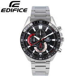 CASIO カシオ EDIFICE エディフィス腕時計 時計 メンズ 防水 クオーツ アナログ クロノグラフ ステンレス メタル シルバー ブラック レッド EFV-620D-1A4プレゼント ギフト 1年保証 送料無料