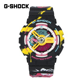 CASIO カシオ G-SHOCK ジーショック Gショック LEAGUE OF LEGENDS リーグオブレジェンド コラボレーションモデル腕時計 時計 メンズ 防水 クオーツ アナデジ ブラック イエロー ピンク ブルー マルチカラー GA-110LL-1Aプレゼント ギフト 1年保証 送料無料 母の日