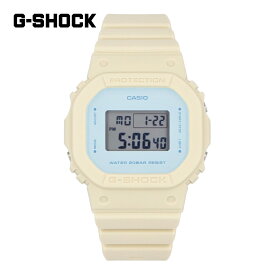 CASIO カシオ G-SHOCK ジーショック Gショック GMD-S5600 Series WOMEN腕時計 時計 レディース 防水 クオーツ デジタル 樹脂 バイオマスプラスチック ベージュ ライトブルー ハーブ柄 GMD-S5600NC-9プレゼント ギフト 1年保証 送料無料 母の日