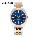 CITIZEN シチズン腕時計 時計 メンズ クオーツ アナログ 3針 ステンレス メタル コンビベルト ツートン シルバー ピンクゴールド ネイビー BI5096-53Lプレゼント ギフト 1年保証 送料無料