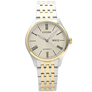 CITIZEN �V�`�Y�� NH8414-58B �A�i���O �������� AUTOMATIC�@�V���o�[�@�S�[���h �����Y�r���v �v���[���g �M�t�g 1�N�ۏ� ��������