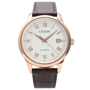 CITIZEN �V�`�Y�� NJ0252-05A �A�i���O �������� COLLECTION�@�R���N�V�����@���[�Y�S�[���h�@�V���o�[�@���U�[ �u���E�� AUTOMATIC �����Y�r���v �v���[���g �M�t�g ���[�J�[3�N�ۏ� ��������