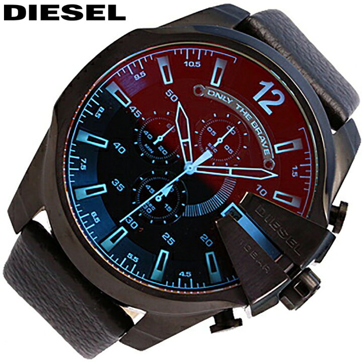 楽天市場】DIESEL / ディーゼル DZ4323 レザー / メンズ腕時計 クロノ 