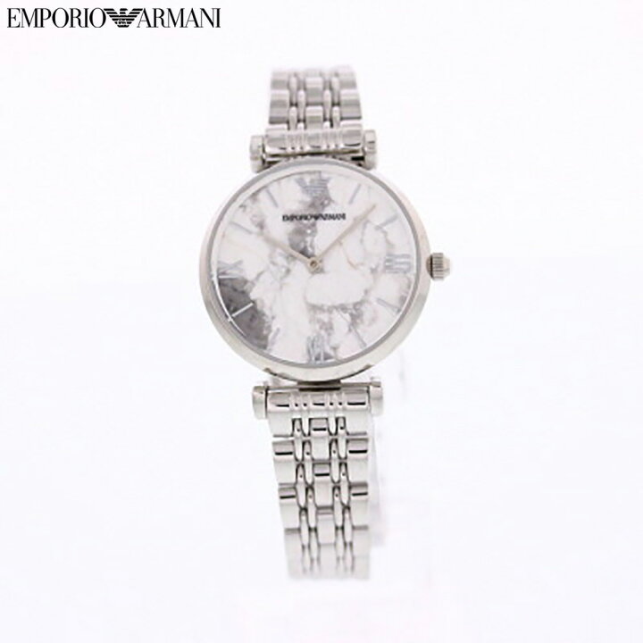 楽天市場 Emporio Armani エンポリオアルマーニ 腕時計 時計 レディース 女性 アナログ クオーツ 電池 2針 シンプル Gianni T Bar ジャンニティーバー カジュアル ビジネス 仕事 防水 ステンレス シルバー 大理石 マーブル Ar プレゼント ギフト 1年保証 送料無料