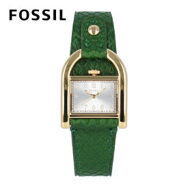 FOSSIL フォッシル HARWELL腕時計 時計 レディース クオーツ アナログ 3針 ステンレス レザー グリーン ゴールド ホワイト ES5267プレゼント ギフト 1年保証 送料無料
