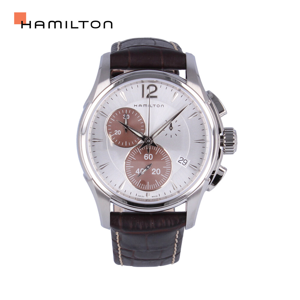 HAMILTON ハミルトン Jazzmaster Chrono Quartz ジャズマスター腕時計 時計 メンズ 防水 クオーツ アナログ  クロノグラフ ステンレス レザー ブラウン シルバー H32612551プレゼント ギフト 1年保証 送料無料 | 時計倉庫TOKIA