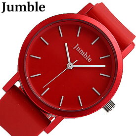 JUMBLE ジャンブル腕時計 時計 JMST04-RD メンズ レディース ユニセックス クオーツ ラバー レッド カジュアルプレゼント ギフト 1年保証 送料無料 父の日