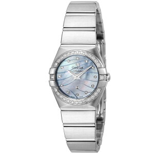 OMEGA �I���K 123.15.24.60.57.001 CONSTELLATION �R���X�e���[�V���� ���f�B�[�X �N�I�[�c �u���[�p�[�� �_�C�������h �r���v �v���[���g �M�t�g 1�N�ۏ� ��������