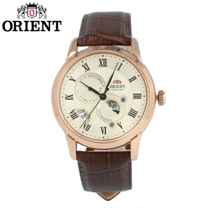 ORIENT / �I���G���g RN-AK0001S CLASSIC �N���V�b�N SUN&MOON �T�� ���[�� �r���v �����Y �������� ���U�[ �u���E�� ���[�Y�S�[���h �z���C�g �V�[�X���[�o�b�N