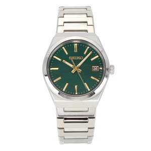 SEIKO �Z�C�R�[ SUR601P1 �A�i���O �N�I�[�c Discover More �O���[�� �V���o�[�����Y�r���v �v���[���g �M�t�g 1�N�ۏ� ��������