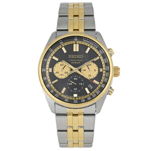 SEIKO �Z�C�R�[ CHRONOGRAPH�r���v �����Y �h�� �N�I�[�c �A�i���O �N���m�O���t ���^�� �R���r�x���g �c�[�g�� �V���o�[ �S�[���h �u���b�N SSB430P1