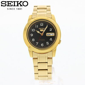 SEIKO �Z�C�R�[ SEIKO5 �Z�C�R�[�t�@�C�u �r���v �����Y �A�i���O �������� �I�[�g�}�e�B�b�N ���{�� �f�C �f�C�g �J�W���A�� �h�� ���^�� �u���X �S�[���h �� �u���b�N �� SNKK40J