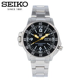 SEIKO5 セイコーファイブ スポーツ腕時計 時計 メンズ 防水 オートマチック メカニカル 自動巻き アナログ 3針 ステンレス メタル シルバー ブラック SKZ211Kプレゼント ギフト 1年保証 送料無料 父の日