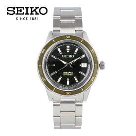 最大500円OFFクーポン配布中！5/27 1:59まで PRESAGE プレザージュ SEIKO セイコー腕時計 時計 メンズ メカニカル オートマチック 自動巻き アナログ 3針 ステンレス メタル シルバー カーキ ブラック SRPG07Jプレゼント ギフト 1年保証 送料無料 父の日