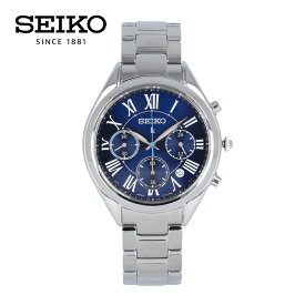 LUKIA ルキア SEIKO セイコー腕時計 時計 レディース 防水 クオーツ アナログ クロノグラフ ステンレス メタル シルバー ブルー SRWZ09Pプレゼント ギフト 1年保証 送料無料 母の日