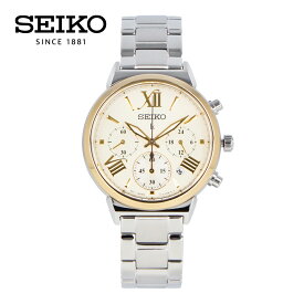 LUKIA ルキア SEIKO セイコー腕時計 時計 レディース 防水 クオーツ アナログ クロノグラフ ステンレス メタル シルバー ゴールド シャンパンゴールド SRWZ72Pプレゼント ギフト 1年保証 送料無料 母の日